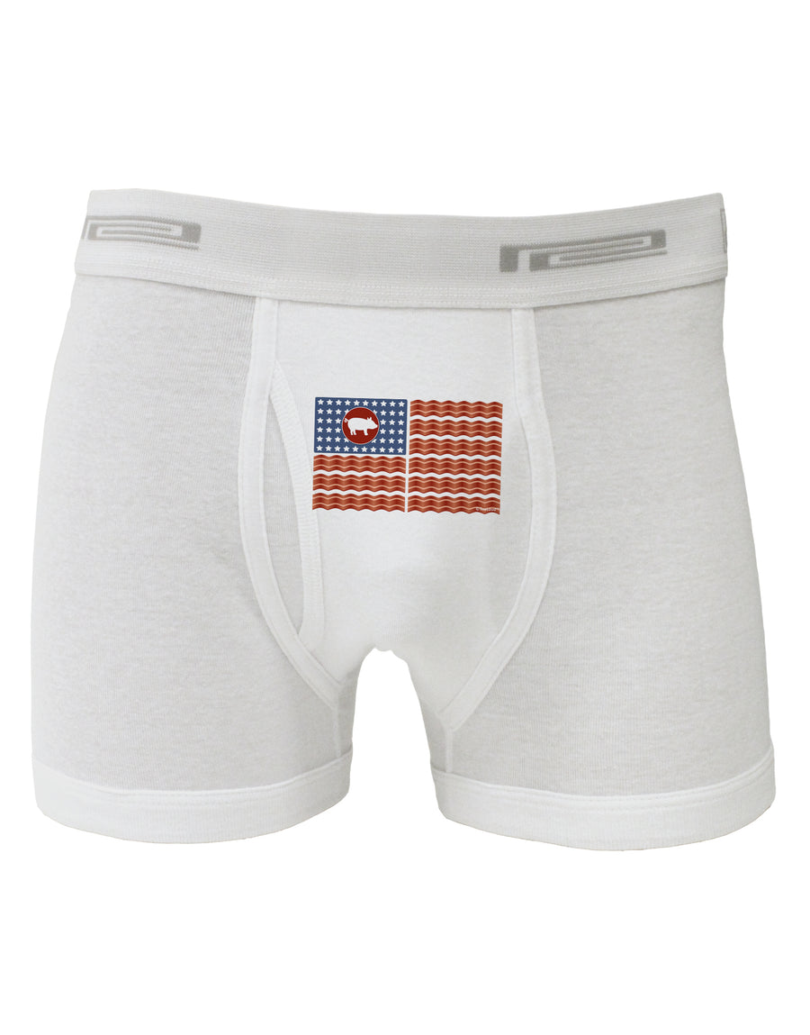 American Bacon Flag Boxer Briefs-Boxer Briefs-TooLoud-White-Small-Davson Sales