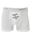 Thank A Veteran Boxer Briefs-Boxer Briefs-TooLoud-White-Small-Davson Sales