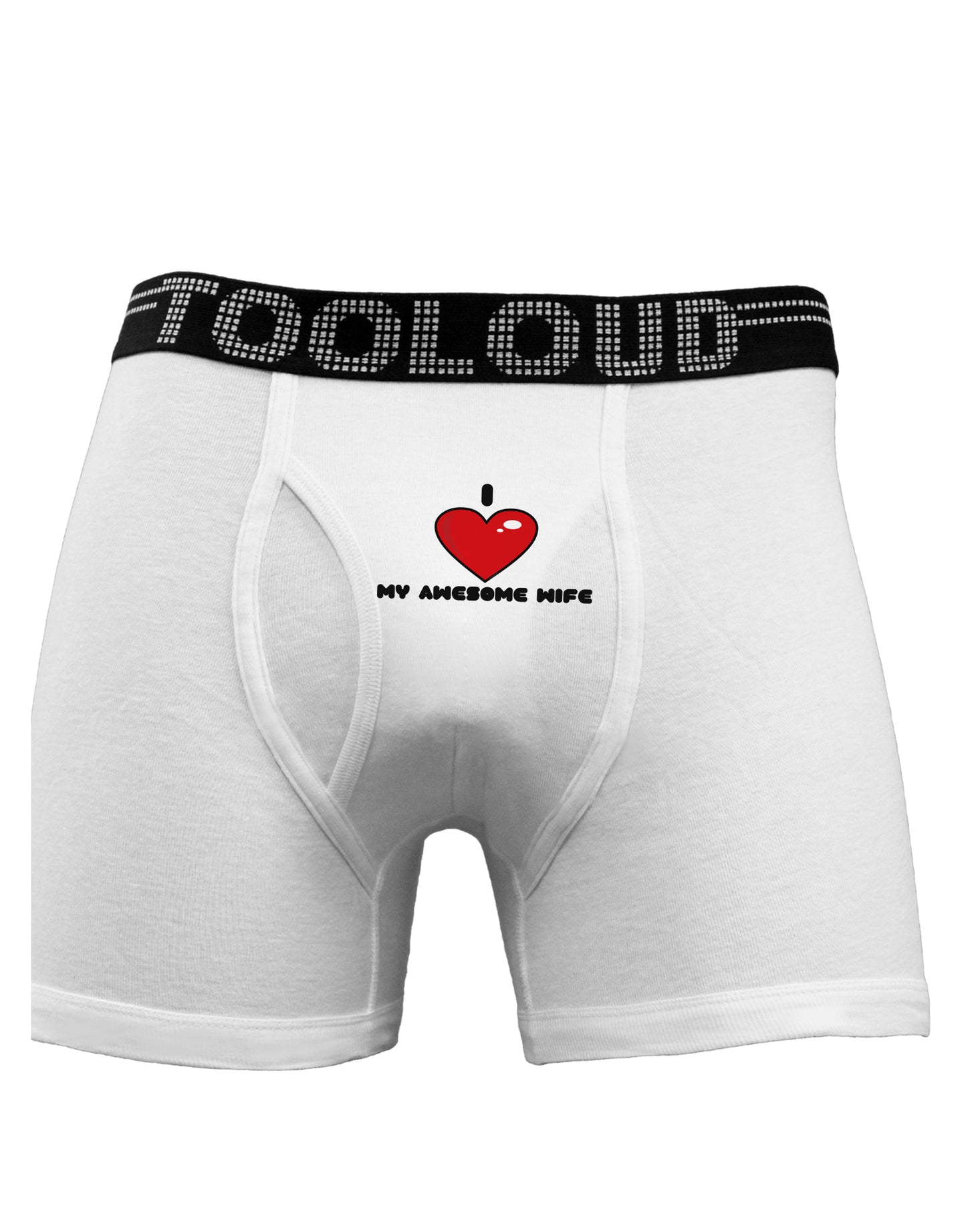 I Heart My Awesome Wife Boxer Briefs by TooLoud-Boxer Briefs-TooLoud-White-Small-Davson Sales