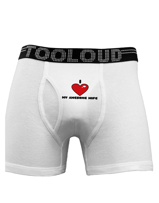 I Heart My Awesome Wife Boxer Briefs by TooLoud-Boxer Briefs-TooLoud-White-Small-Davson Sales