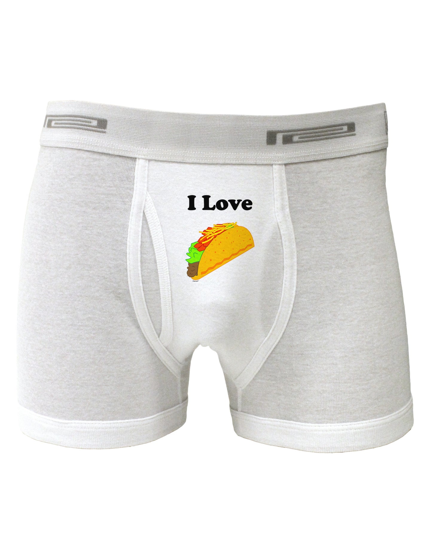 I love Tacos Boxer Briefs-Boxer Briefs-TooLoud-White-Small-Davson Sales