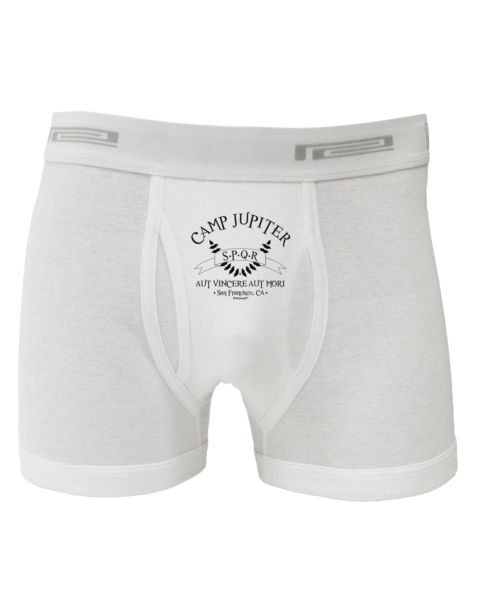 Camp Jupiter - SPQR Banner Boxer Briefs by TooLoud-Boxer Briefs-TooLoud-White-Small-Davson Sales