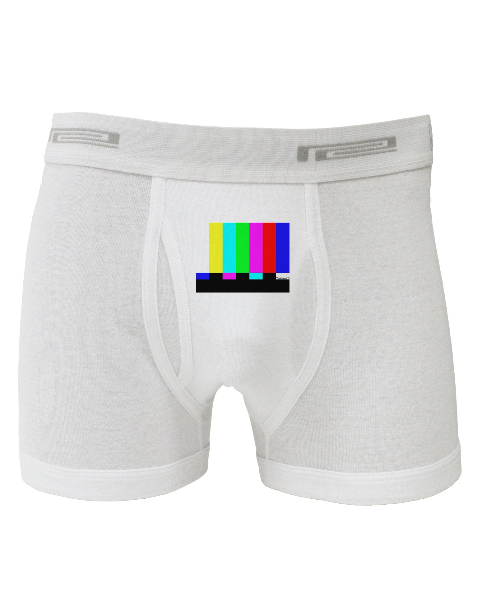 Color Bars Test Signal Boxer Briefs-Boxer Briefs-TooLoud-White-Small-Davson Sales
