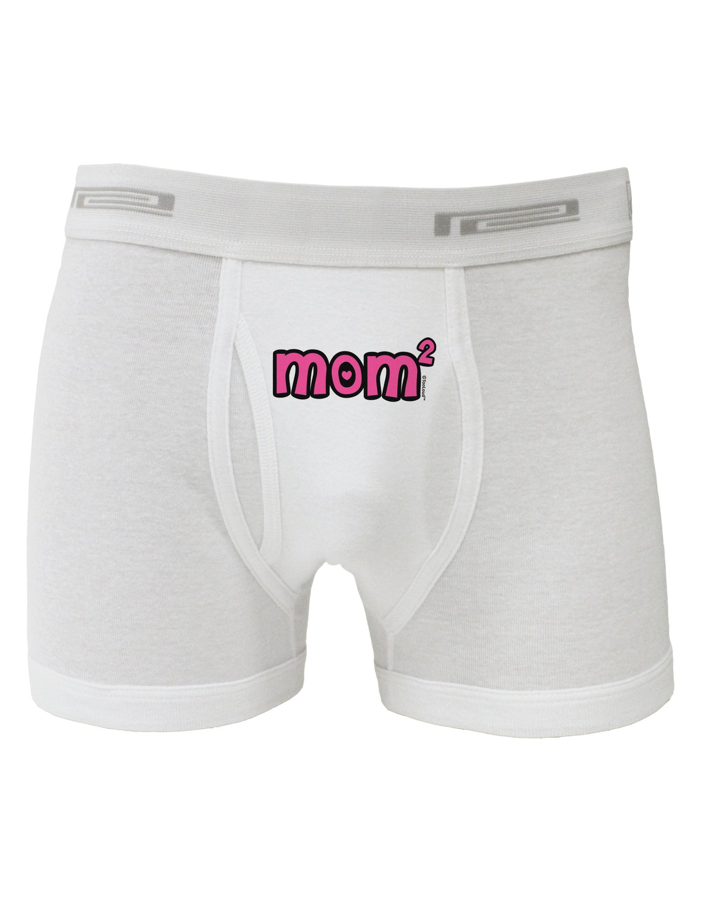 Mom Squared - Cute Mom of Two Design Boxer Briefs by TooLoud-Boxer Briefs-TooLoud-White-Small-Davson Sales