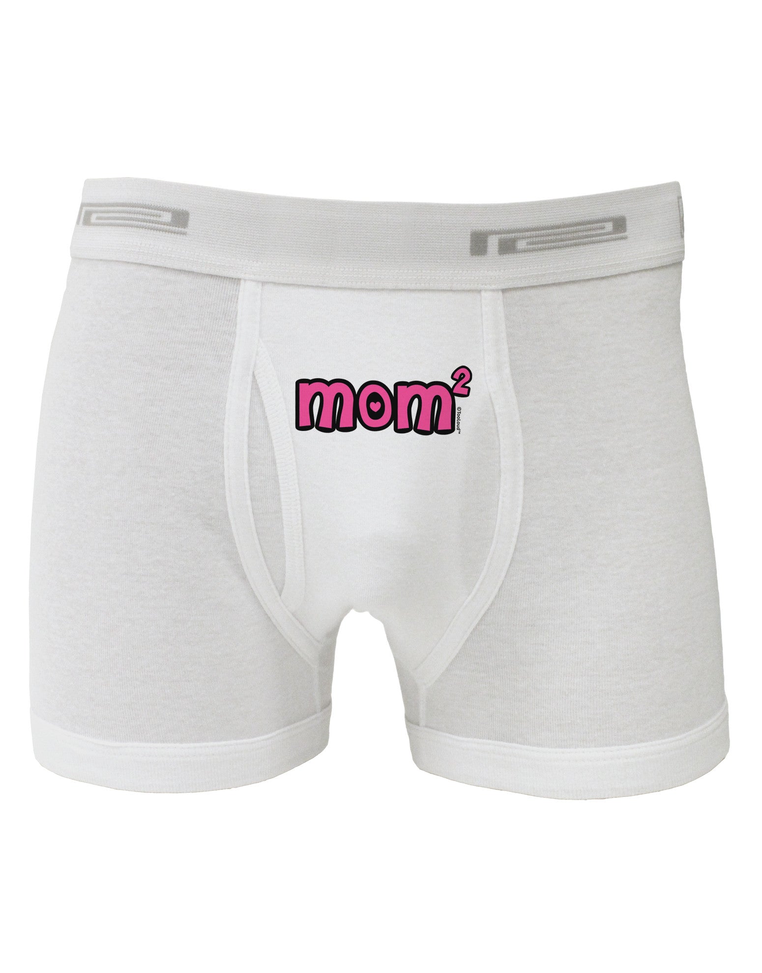 Mom Squared - Cute Mom of Two Design Boxer Briefs by TooLoud-Boxer Briefs-TooLoud-White-Small-Davson Sales