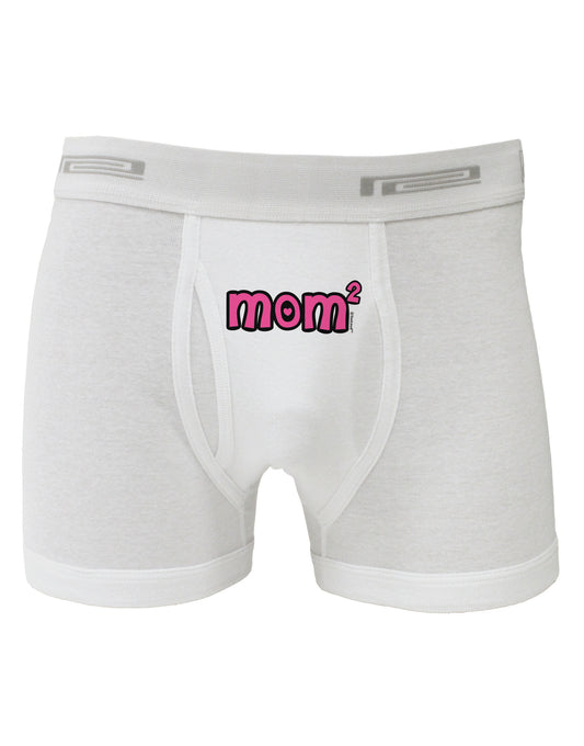 Mom Squared - Cute Mom of Two Design Boxer Briefs by TooLoud-Boxer Briefs-TooLoud-White-Small-Davson Sales