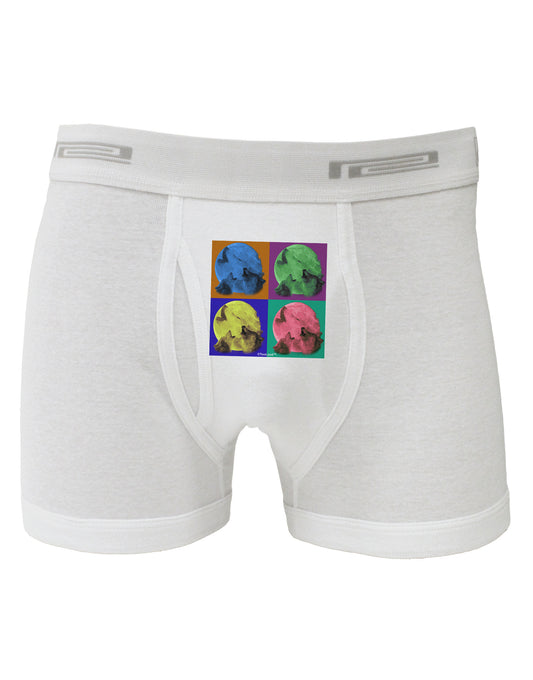Three Wolves Howling - Pop-Art #2 Boxer Briefs by TooLoud-Boxer Briefs-TooLoud-White-Small-Davson Sales
