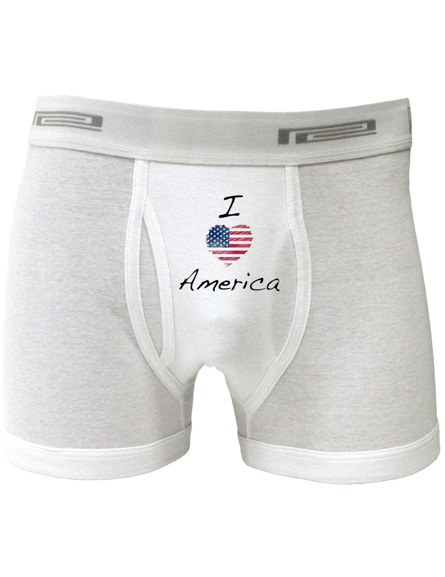 I Heart America Scribble Boxer Briefs-Boxer Briefs-TooLoud-White-Small-Davson Sales