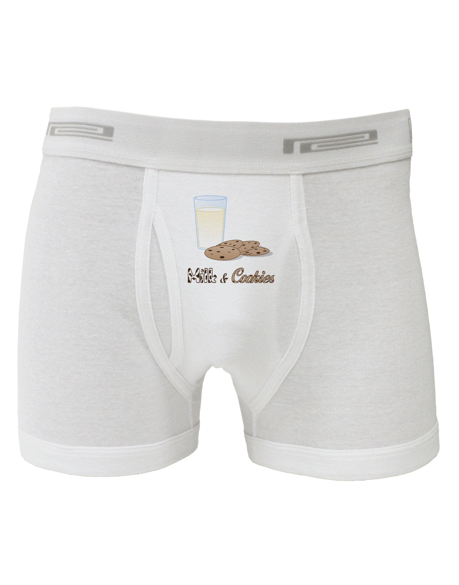 Milk and Cookies Design Text Boxer Briefs-Boxer Briefs-TooLoud-White-Small-Davson Sales