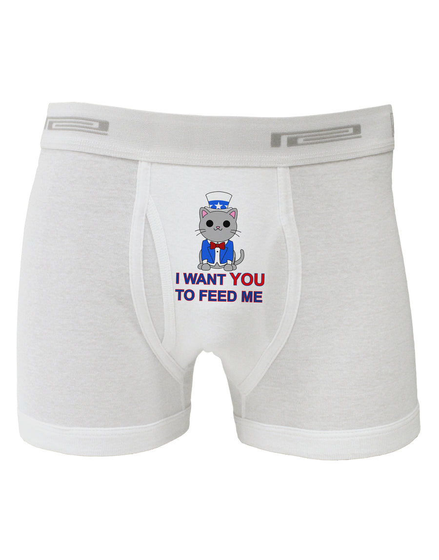 Patriotic Cat I Want You Boxer Briefs by TooLoud-Boxer Briefs-TooLoud-White-Small-Davson Sales