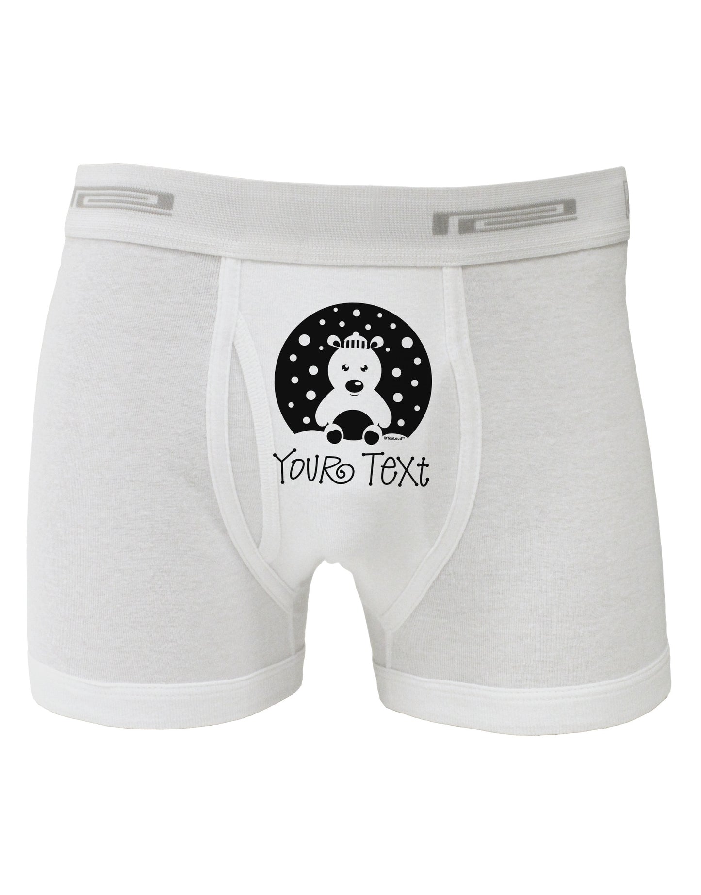 Personalized Matching Polar Bear Family Design - Your Text Boxer Briefs-Boxer Briefs-TooLoud-White-Small-Davson Sales