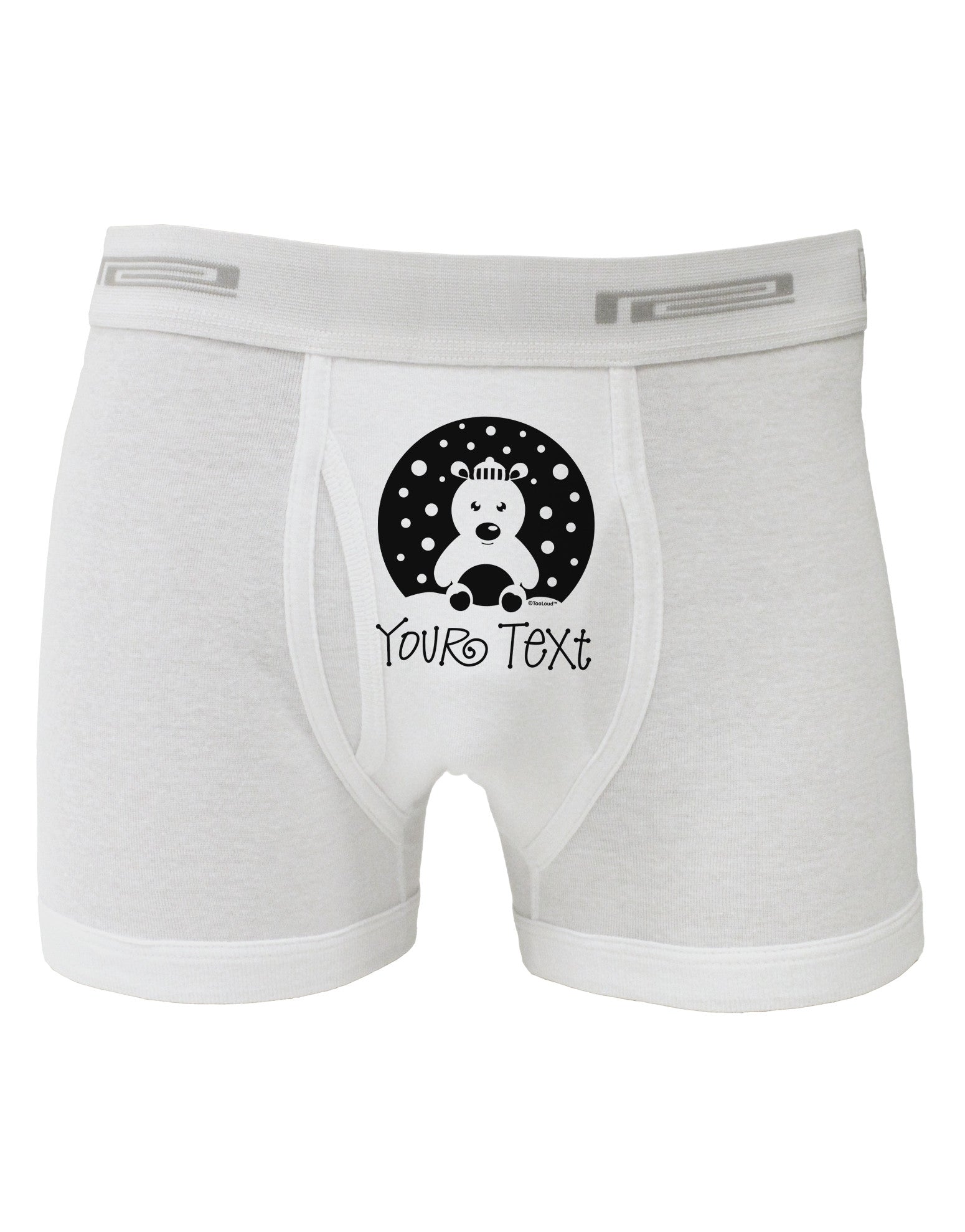 Personalized Matching Polar Bear Family Design - Your Text Boxer Briefs-Boxer Briefs-TooLoud-White-Small-Davson Sales