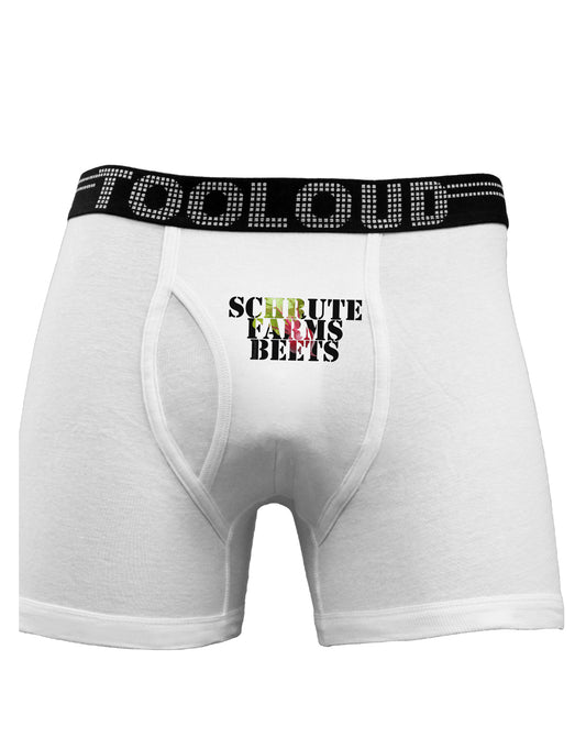 Schrute Farms Beets Boxer Briefs by TooLoud-Boxer Briefs-TooLoud-White-Small-Davson Sales