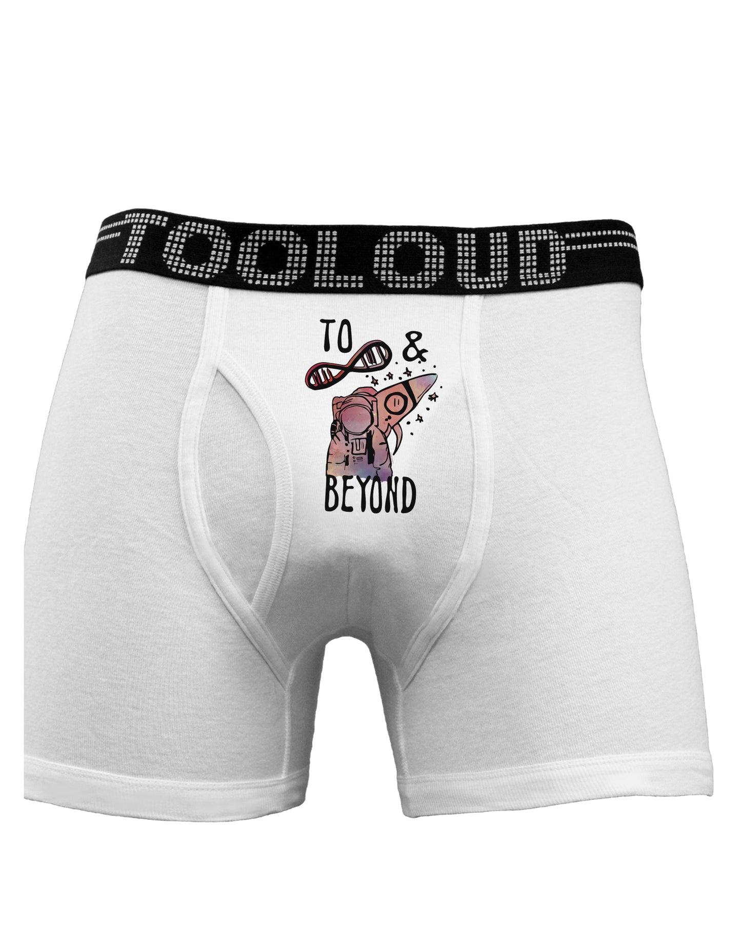 TooLoud To infinity and beyond Boxer Briefs-Boxer Briefs-TooLoud-White-Small-Davson Sales