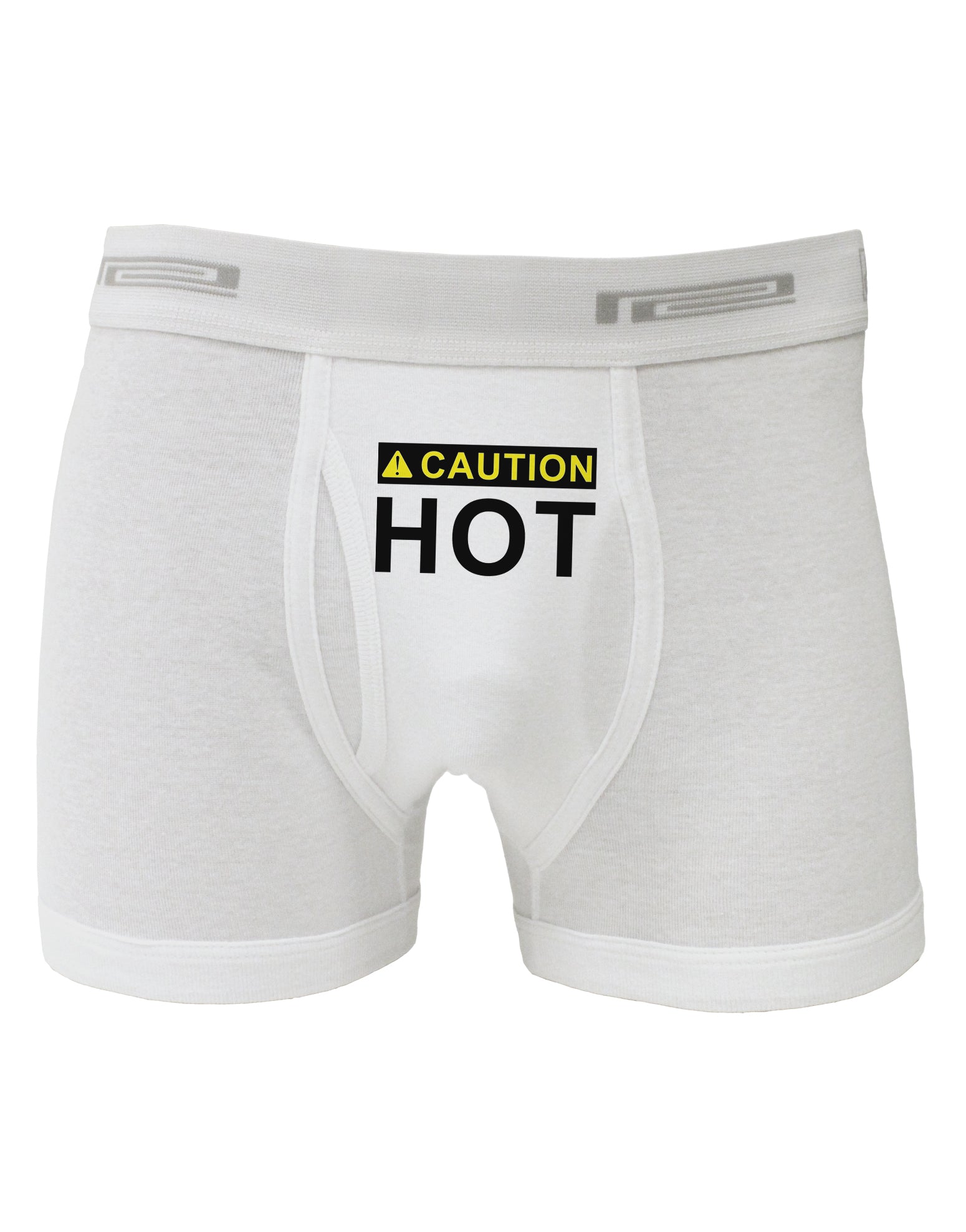 Caution Hot Warning Sign Boxer Briefs-Boxer Briefs-TooLoud-White-Small-Davson Sales