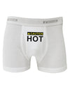 Caution Hot Warning Sign Boxer Briefs-Boxer Briefs-TooLoud-White-Small-Davson Sales