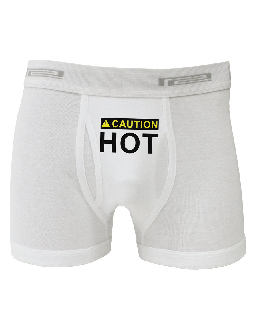 Caution Hot Warning Sign Boxer Briefs-Boxer Briefs-TooLoud-White-Small-Davson Sales