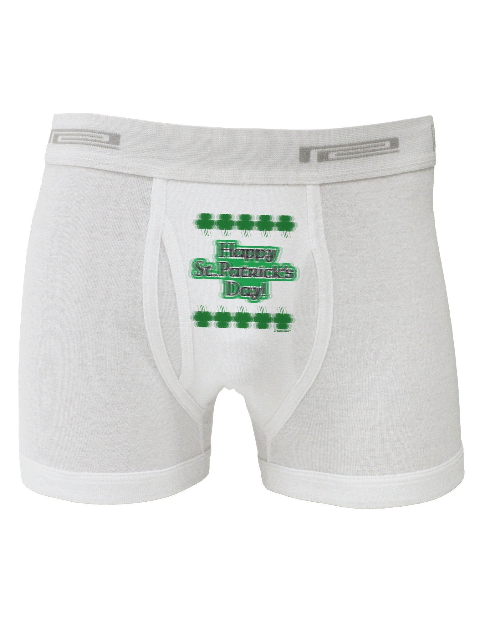 Seeing Double St. Patrick's Day Boxer Briefs-Boxer Briefs-TooLoud-White-Small-Davson Sales