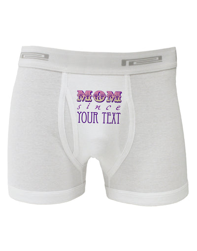 Personalized Mom Since ___ Boxer Briefs-Boxer Briefs-TooLoud-White-Small-Davson Sales