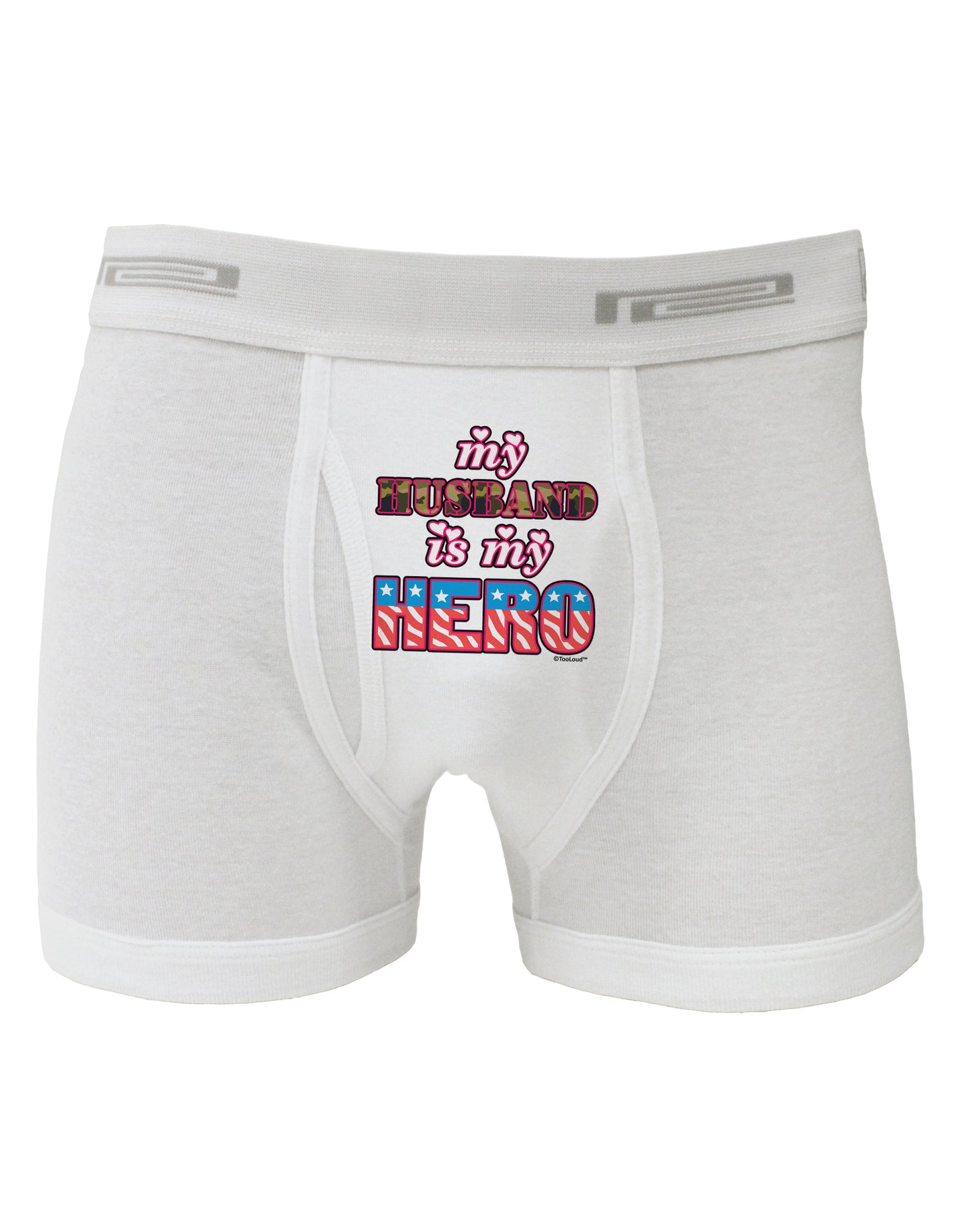 My Husband is My Hero - Armed Forces Boxer Briefs by TooLoud-Boxer Briefs-TooLoud-White-Small-Davson Sales