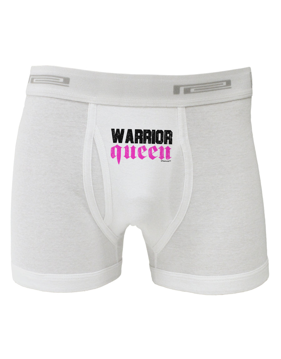 TooLoud Warrior Queen Pink Script Boxer Briefs-Boxer Briefs-TooLoud-White-Small-Davson Sales