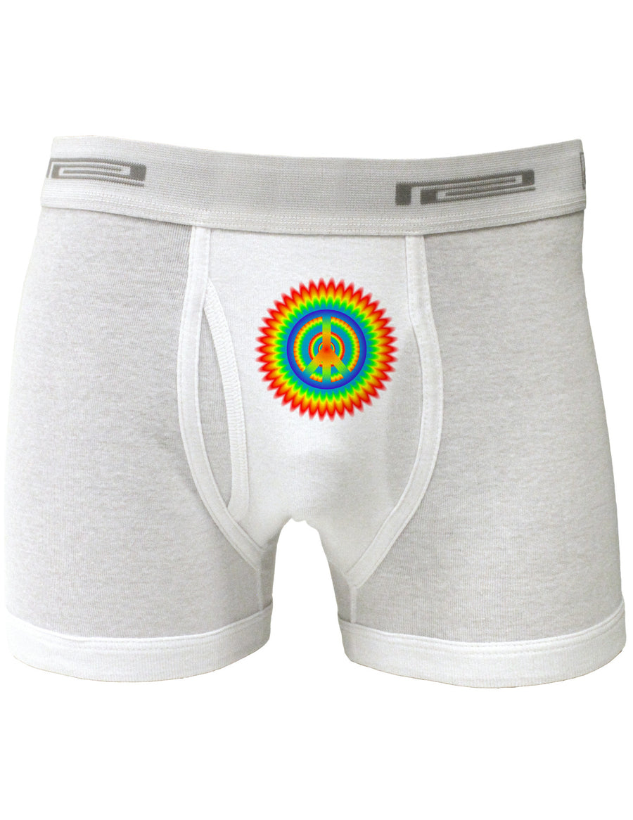 Psychedelic Peace Boxer Briefs-Boxer Briefs-TooLoud-White-Small-Davson Sales