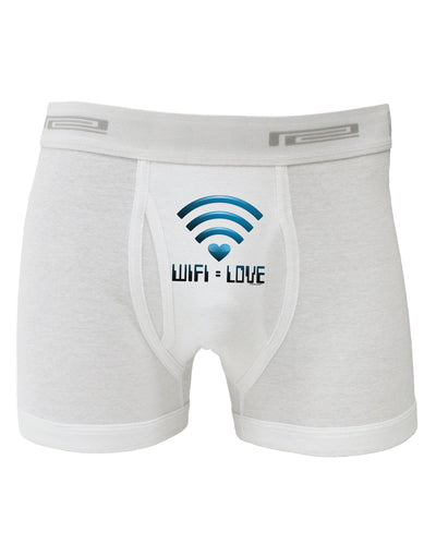 TooLoud Wifi Equals Love Boxer Briefs-Boxer Briefs-TooLoud-White-Small-Davson Sales