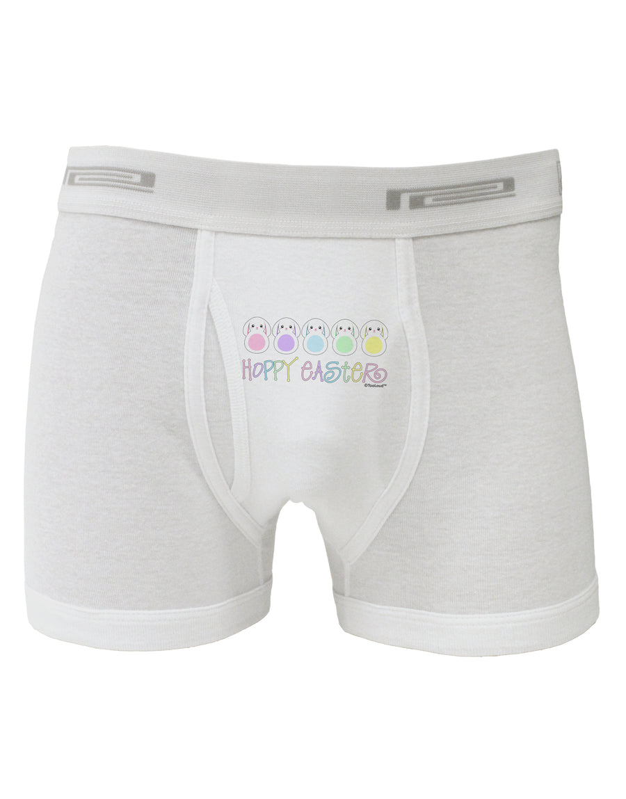 Cute Pastel Bunnies - Hoppy Easter Boxer Briefs by TooLoud-Boxer Briefs-TooLoud-White-Small-Davson Sales