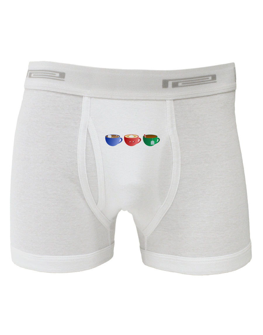 Cute Holiday Drink Set - Christmas Boxer Briefs-Boxer Briefs-TooLoud-White-Small-Davson Sales