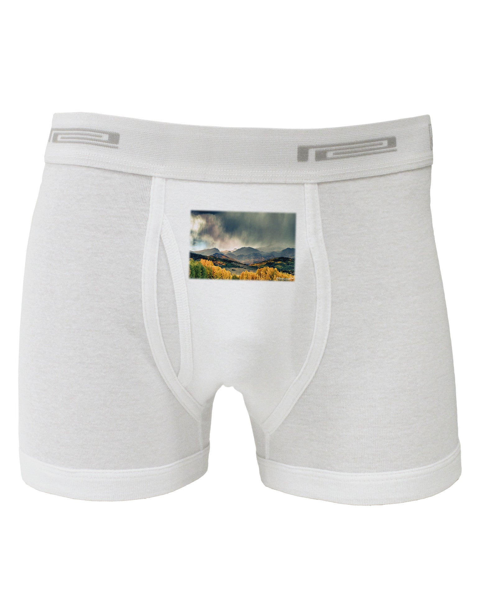 Colorado Mountain Scene Photo Boxer Briefs-Boxer Briefs-TooLoud-White-Small-Davson Sales