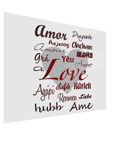 Love Languages Gloss Poster Print Landscape - Choose Size by TooLoud-Poster Print-TooLoud-17x11"-Davson Sales