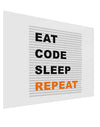 Eat Sleep Code Repeat Gloss Poster Print Landscape - Choose Size by TooLoud-TooLoud-17x11"-Davson Sales