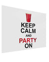 Keep Calm - Party Beer Gloss Poster Print Landscape - Choose Size-Poster Print-TooLoud-17x11"-Davson Sales