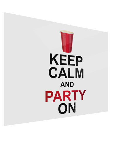 Keep Calm - Party Beer Gloss Poster Print Landscape - Choose Size-Poster Print-TooLoud-17x11"-Davson Sales