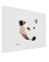 TooLoud White Wolf Head Cutout Gloss Poster Print Landscape - Choose Size-Poster Print-TooLoud-17x11"-Davson Sales