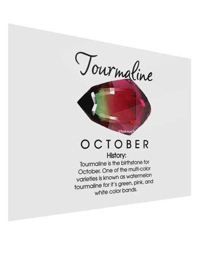 Birthstone Tourmaline Gloss Poster Print Landscape - Choose Size by TooLoud-Poster Print-TooLoud-17x11"-Davson Sales
