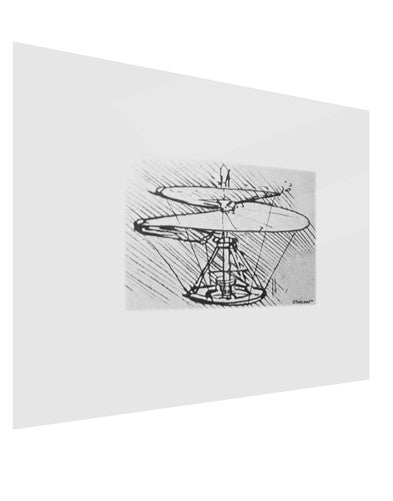 Helicopter Sketch Gloss Poster Print Landscape - Choose Size-Poster Print-TooLoud-17x11"-Davson Sales