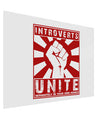 Introverts Unite Funny Gloss Poster Print Landscape - Choose Size by TooLoud-TooLoud-17x11"-Davson Sales