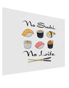 No Sushi No Life Gloss Poster Print Landscape - Choose Size-Poster Print-TooLoud-17x11"-Davson Sales