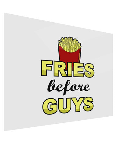 Fries Before Guys Gloss Poster Print Landscape - Choose Size by TooLoud-Poster Print-TooLoud-17x11"-Davson Sales