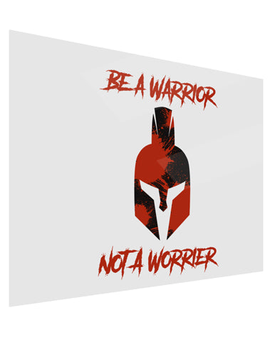 Be a Warrior Not a Worrier Gloss Poster Print Landscape - Choose Size by TooLoud