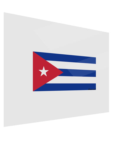 Cuba Flag Cubana Gloss Poster Print Landscape - Choose Size by TooLoud-TooLoud-17x11"-Davson Sales