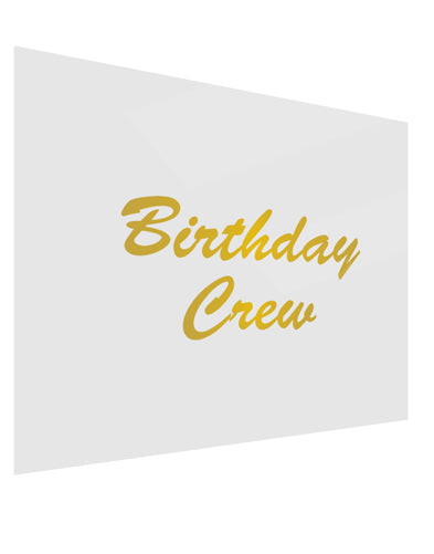 Birthday Crew Text Gloss Poster Print Landscape - Choose Size by TooLoud-TooLoud-17x11"-Davson Sales