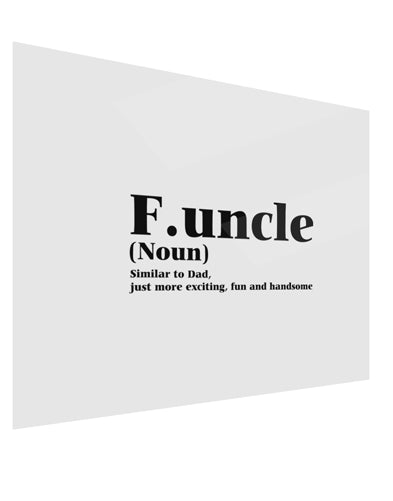 Funcle - Fun Uncle Gloss Poster Print Landscape - Choose Size by TooLoud-TooLoud-17x11"-Davson Sales