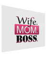 Wife Mom Boss Gloss Poster Print Landscape - Choose Size-Poster Print-TooLoud-17x11"-Davson Sales