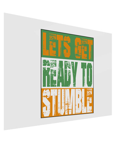 Lets Get Ready To Stumble Gloss Poster Print Landscape - Choose Size by TooLoud-TooLoud-17x11"-Davson Sales