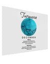 Birthstone Turquoise Gloss Poster Print Landscape - Choose Size by TooLoud-Poster Print-TooLoud-17x11"-Davson Sales