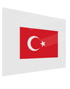 Turkey Flag Gloss Poster Print Landscape - Choose Size by TooLoud-Poster Print-TooLoud-17x11"-Davson Sales