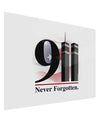 911 Never Forgotten Gloss Poster Print Landscape - Choose Size-Poster Print-TooLoud-30x24"-Davson Sales