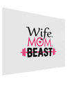 TooLoud Wife Mom Beast Gloss Poster Print Landscape - Choose Size-Poster Print-TooLoud-17x11"-Davson Sales